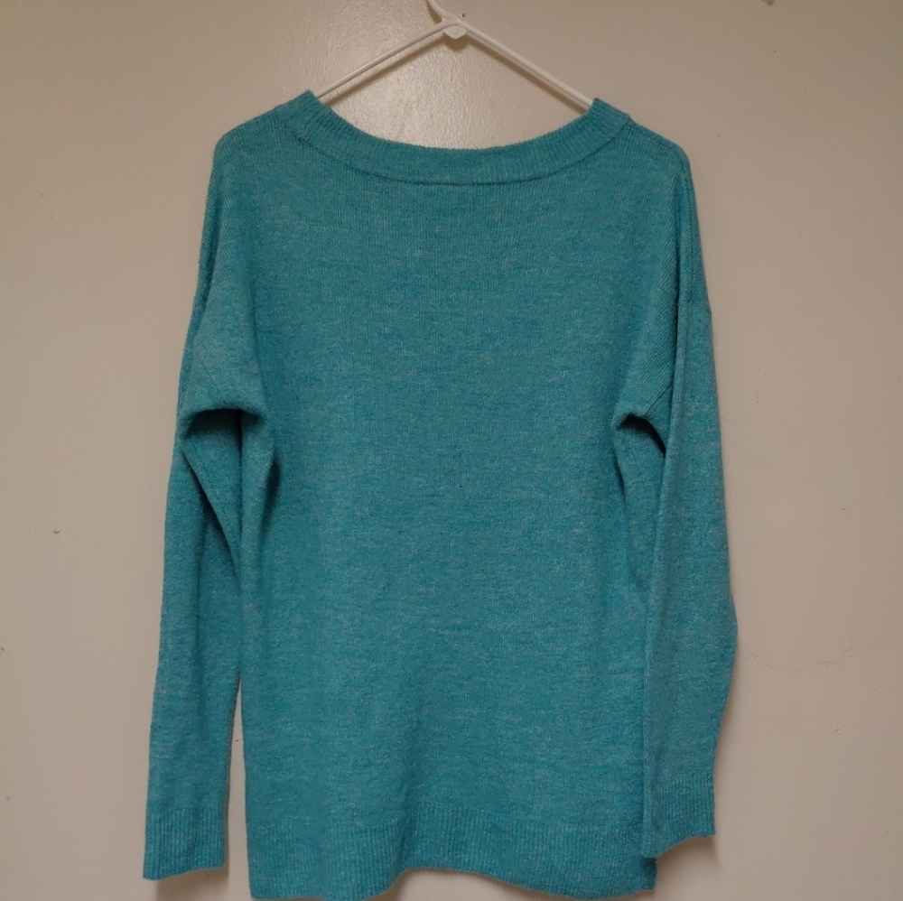 Gap Women's Blue/ Green Knit Sweater Size S - Picture 2 of 9